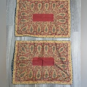 RL Chaps Standard Shams Montauk Paisley Floral Reds Blue Ecru (2)